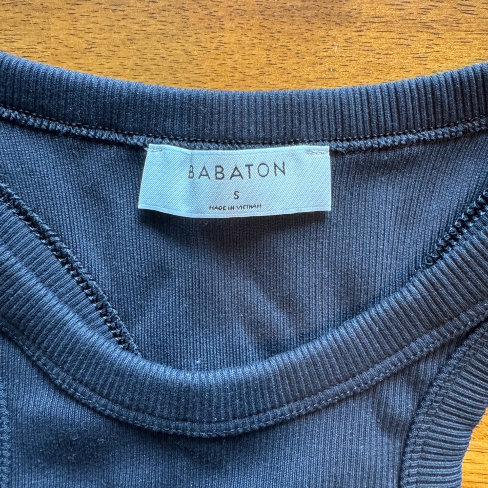 Babaton Midnight Ribbed Tank - Picture 2 of 4